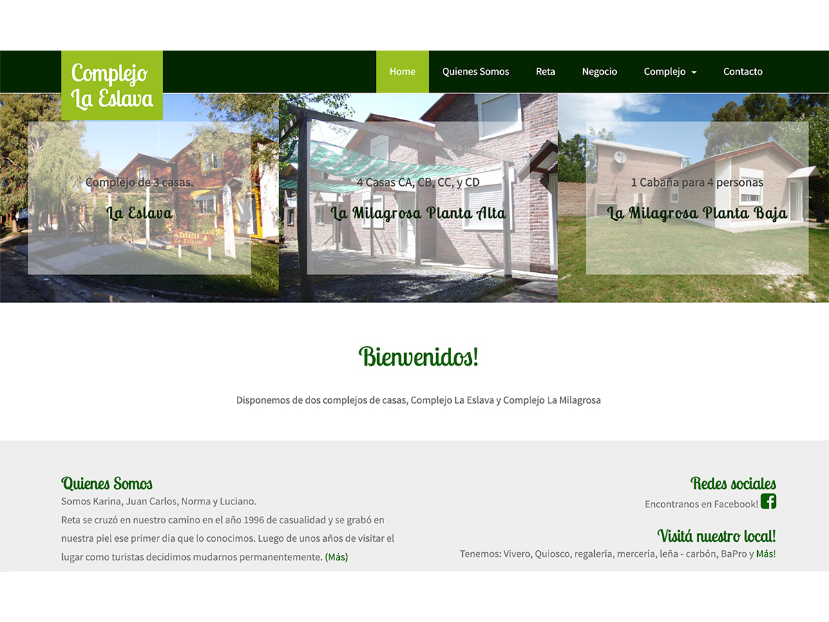 Complejo La Eslava website preview