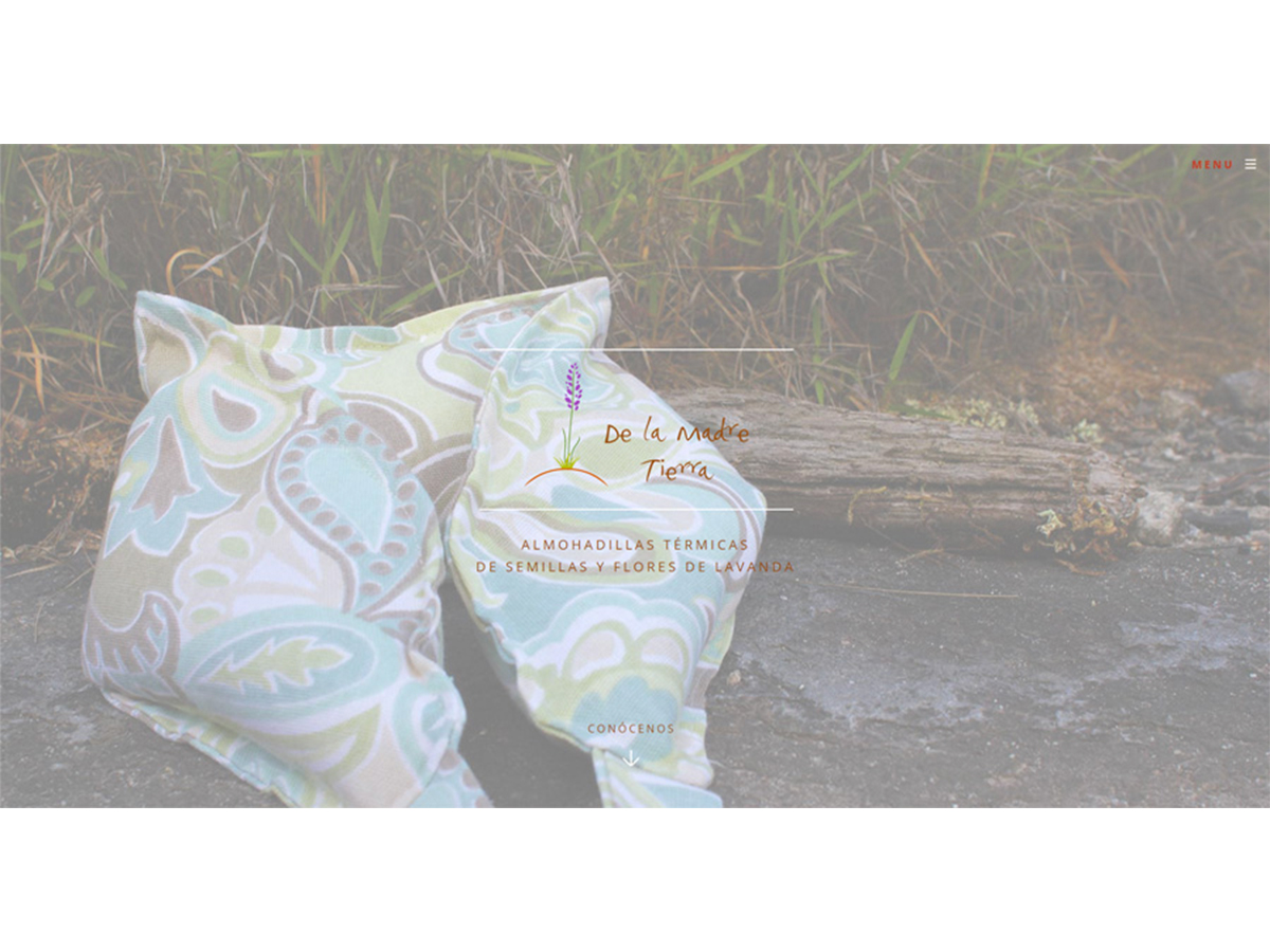 De la Madre Tierra branding and website preview