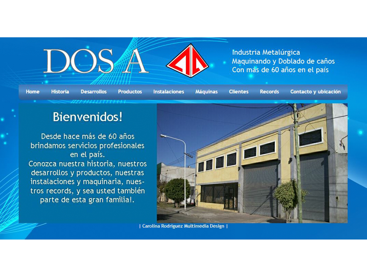 Industrias DOS A website preview